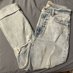 Abercrombie curve love ankle straight jeans